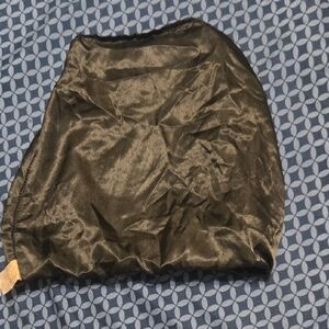 Elegant Black Satin Hair Bonnet